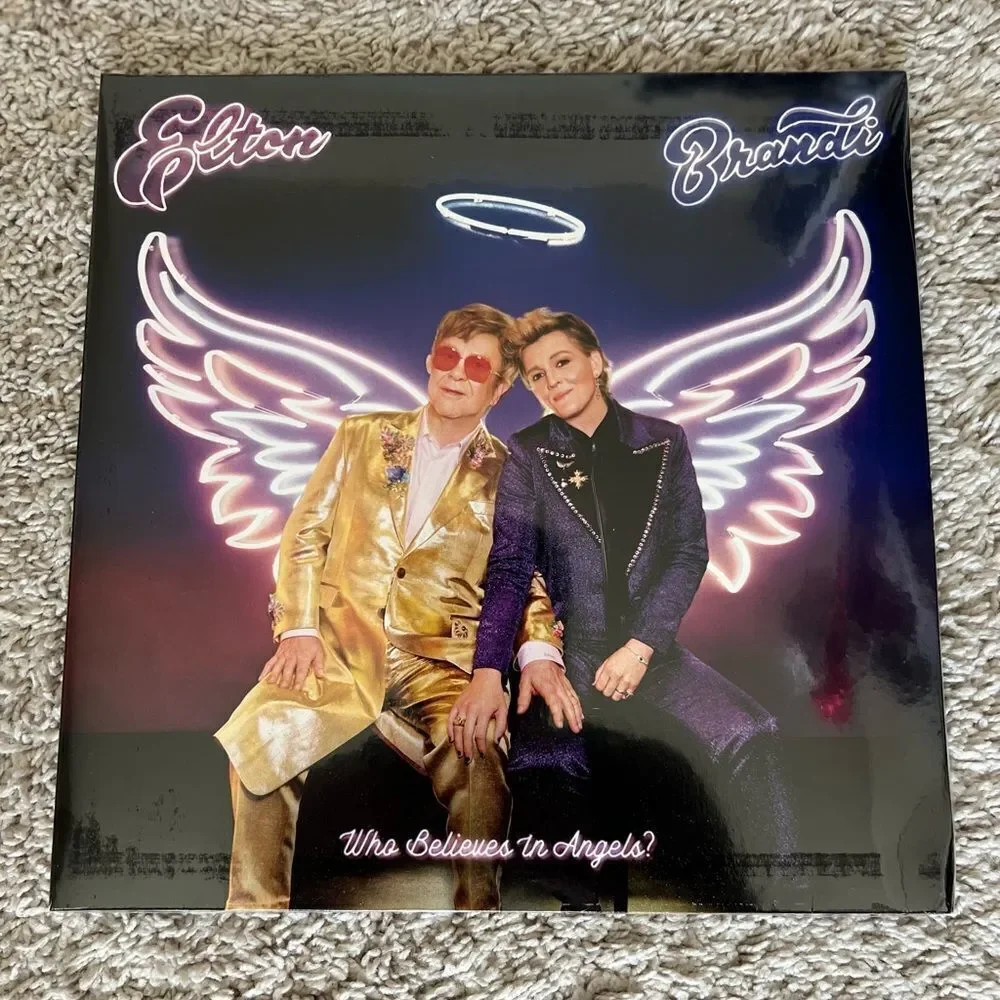 Elton John signed Vinyl. Elton John/Brandi Carlile “Who Believes In Angels?”
